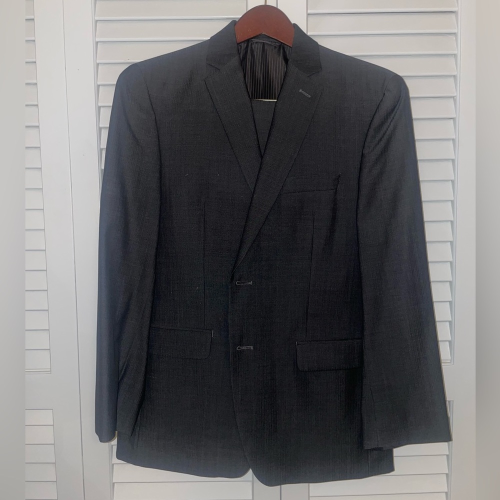 Calvin Klein dark grey 2 piece suit
